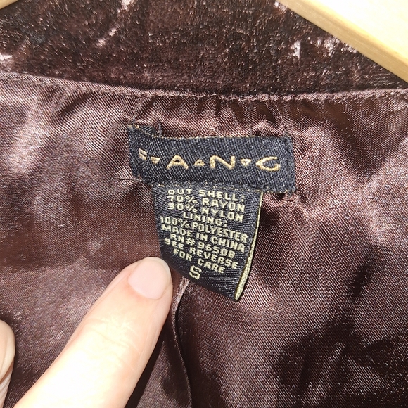 Fang Velvet Short Sleeve Jacket Womens Small - Picture 5 of 5